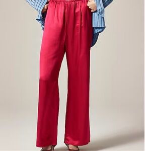 JCrew New with tags Cosmo pant. Size Medium in Crimson Rose charmeuse.